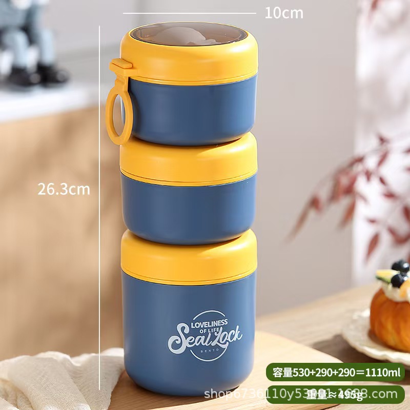 304 stainless steel large-capacity breakfast cup, insulated lid spoon, oat cup, milk cup, portable porridge for students and office workers 304 stainless steel large-capacity breakfast cup, insulated lid spoon, oat cup, milk cup, portable porridge for students and office workers