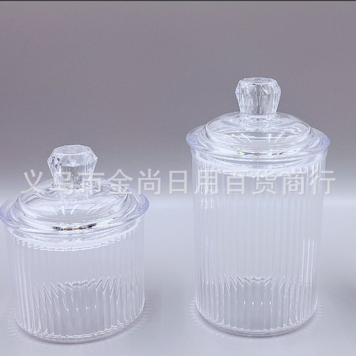 New transparent gold and silver plastic brick and stone vertical striped storage jars, sugar jars, wedding jars, candy and snack storage jars