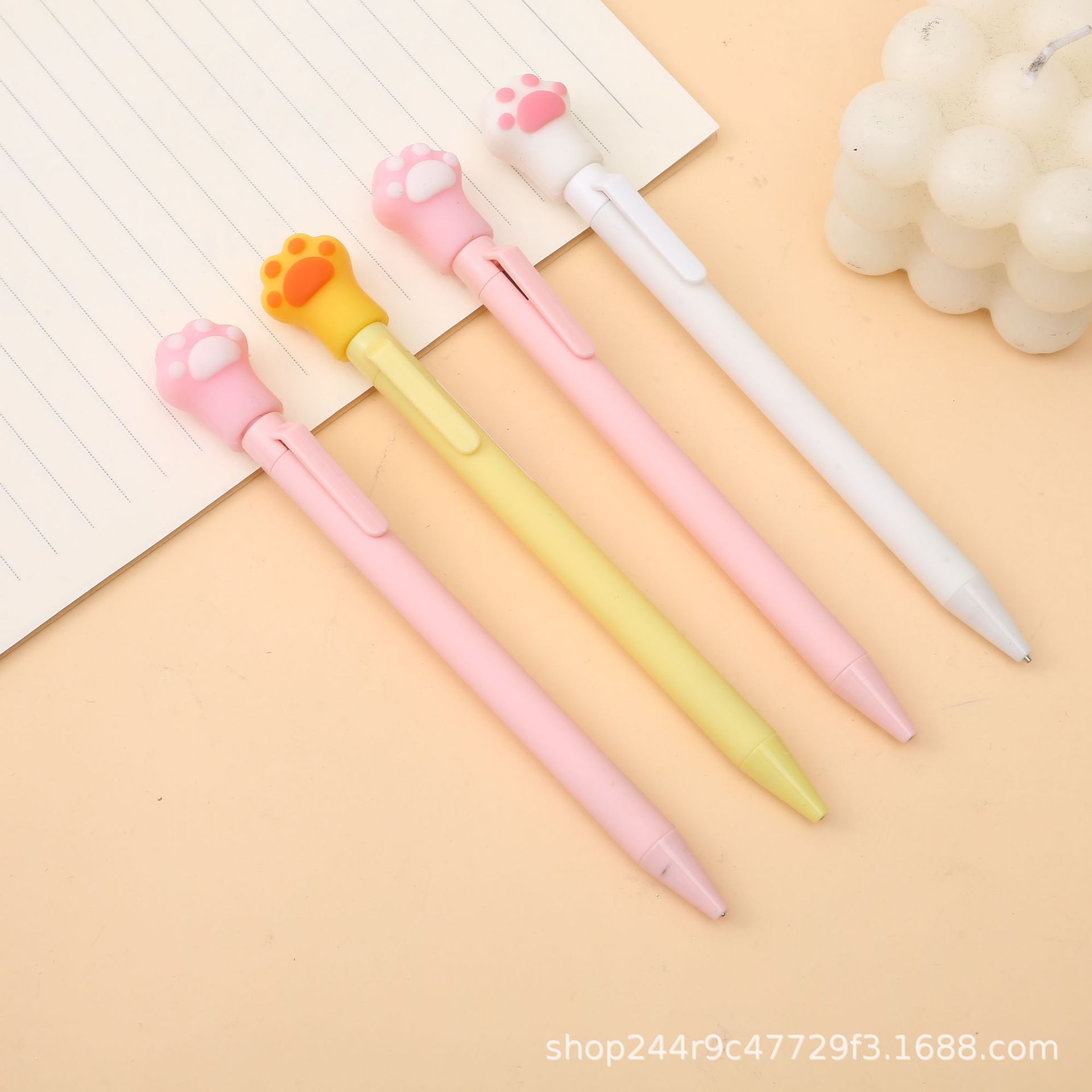 Oufeiya Stationery Cat Paw Mechanical Pencil 0.5/0.7mm Primary School Student Activity Pencil 9052 details Picture