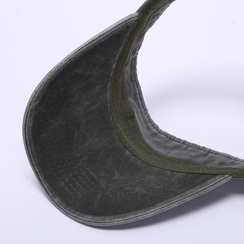 Cross-border in-stock personalized denim hollow top cap, casual solid color breathable buckle baseball cap, adjustable size Application Scenario