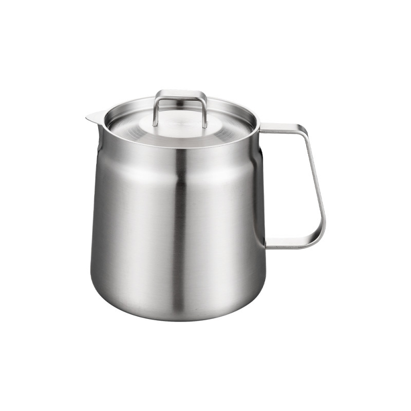 Cross-border 304 stainless steel oil filter pot, kitchen deep fryer, household filter pot, oil storage tank, oil residue separation tank, lard tank Item Picture
