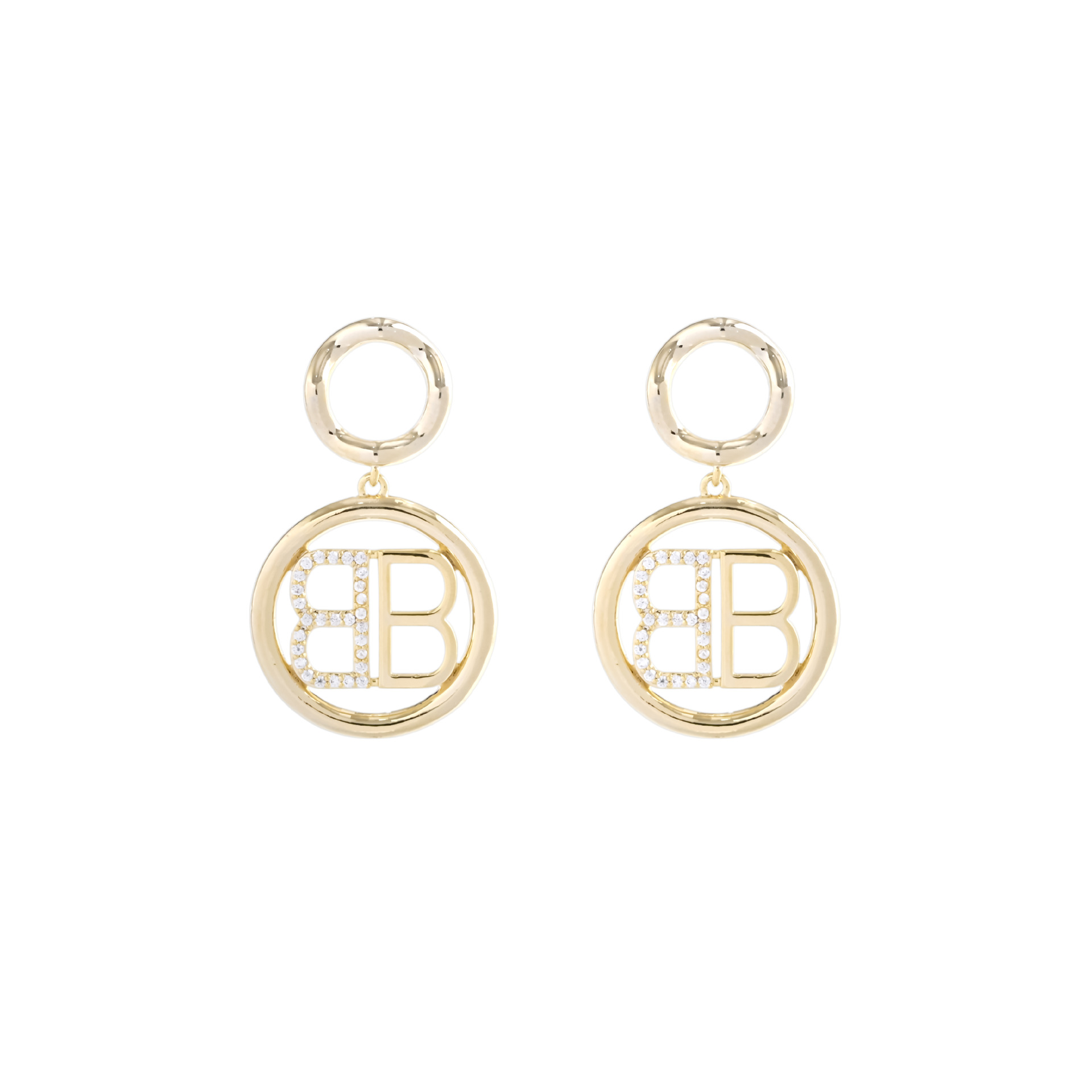 High-quality diamond-encrusted letter earrings for women, inS-style light luxury zircon copper gold-plated 925 silver needle earrings, trendy factory wholesale Application Scenario