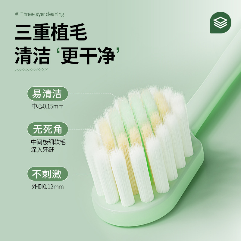 日式宽头软毛牙刷支装成人细软家用牙刷软毛高级大人一件起批细节图