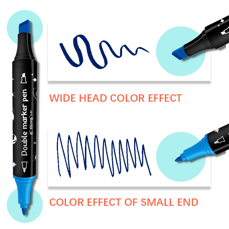 Yalong Cross-border Bestseller 36-color pen set, fabric marker pen, graffiti marker pen, acrylic children's art set Specification image
