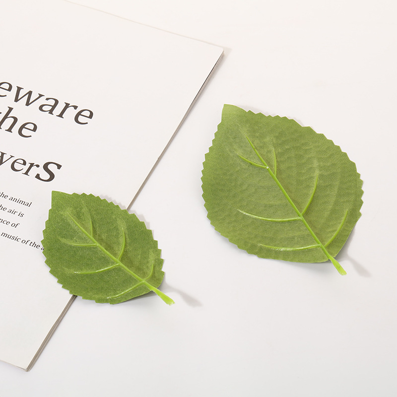 厂家直销仿真丝印绣球叶仿真绿植树叶批发橱窗摄影道具批发细节图