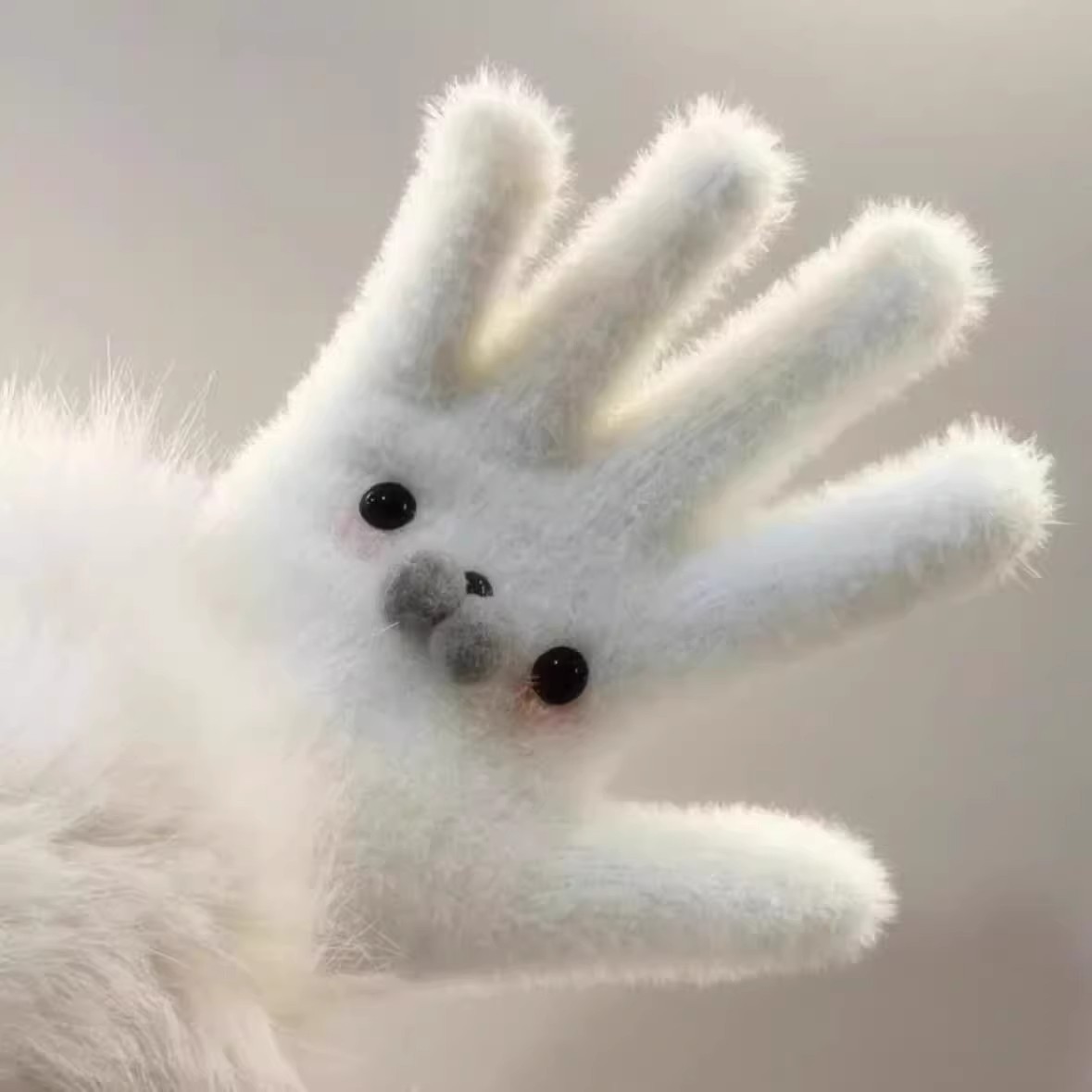 Seal-shaped plush gloves, thickened for winter warmth protection, are perfect for girls' daily cycling and taking photos, creating an atmosphere Specification image