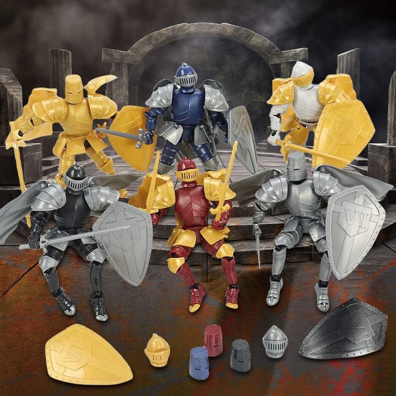 One-piece consignment multi-joint movable assembly medieval warrior figure, fifth-generation infantry dual-form armor figure Application Scenario