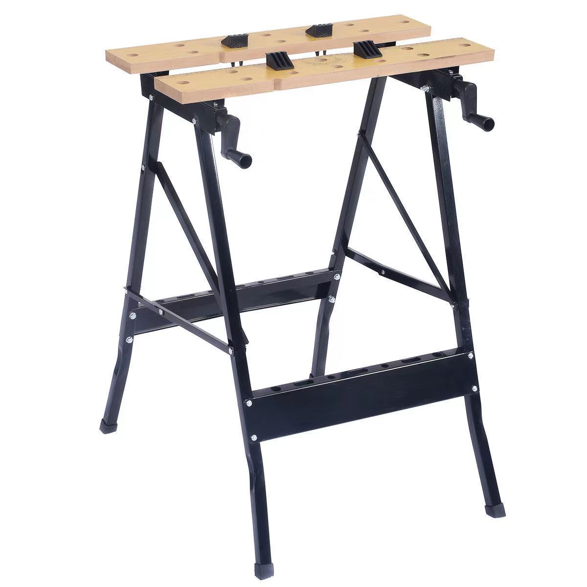 Multi-functional woodworking workbench, folding operation saw table, flip-top flipping tool, woodworking table, folding table, saw horse Item Picture