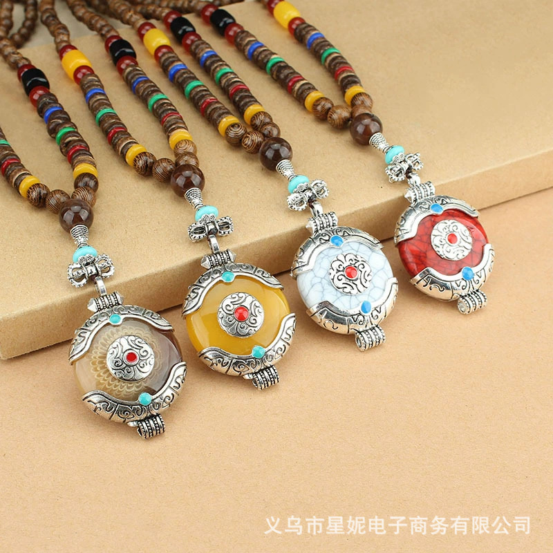 Ethnic-style pearl necklace, short and elegant jewelry, women's lanyard, classic necklace accessory for women