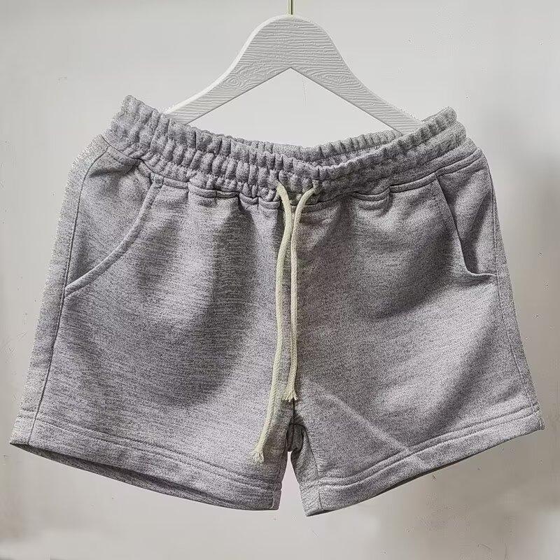 Cross-border foreign trade summer trend solid-color casual loose shorts, men's sportswear pants, simple pants, casual and versatile Specification image