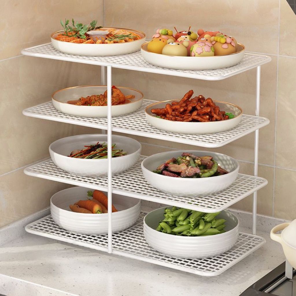 厨房备菜置物架多功能多层碗菜盘收纳餐桌上火锅配菜盘放菜架批发