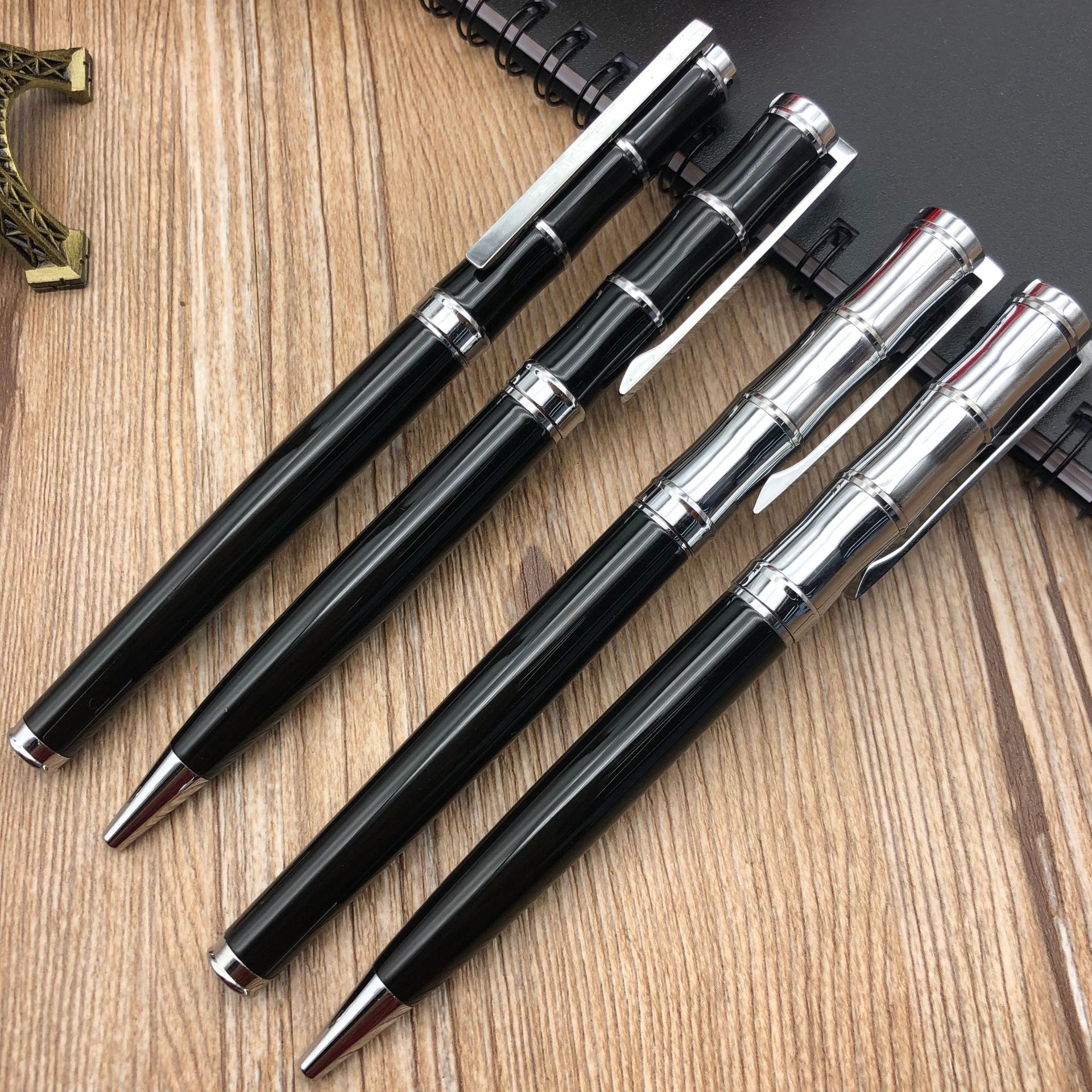 The manufacturer wholesels new bamboo joint signature pens, metal bead pens, business pens and hotel pens that can print logos full figure