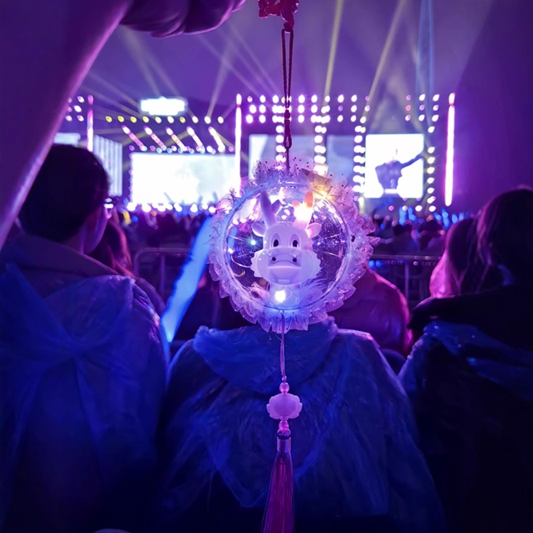 2024 New illuminated hand-held Dragon Year lanterns, Lantern Festival dragon head lanterns, scenic area night market street stalls, children's small toys Application Scenario