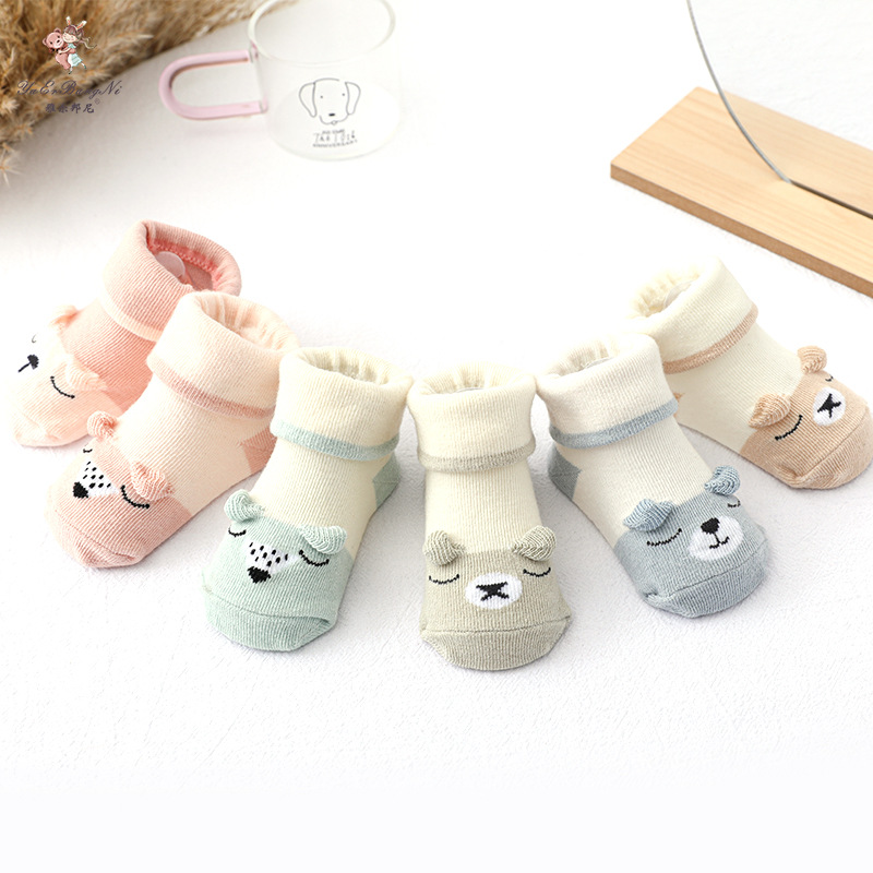 跨境专供baby socks婴儿薄袜四季款宝宝地板袜卡通新生儿袜子批发