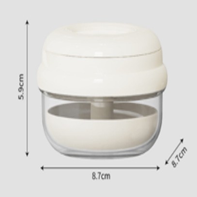 A covered round white dental crown storage box, a convenient household storage and organization box Specification image