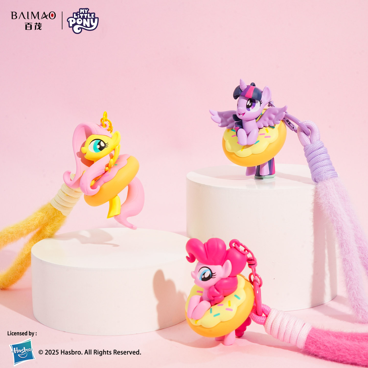 Baimao's genuine My Little Pony Donut series pendants are personalized and exquisite, featuring trendy best friend bags and small pendants Application Scenario