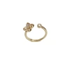 Wholesale of niche, stylish and simple shell four-leaf flower open rings for women, with a unique, light luxury and distinctive design sense Application Scenario
