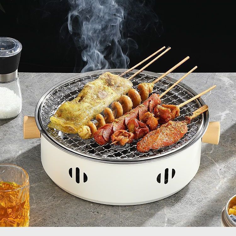 围炉煮茶烧烤炉室内户外烧烤架露营家用烧烤炉便携式烤肉炉碳烤炉
