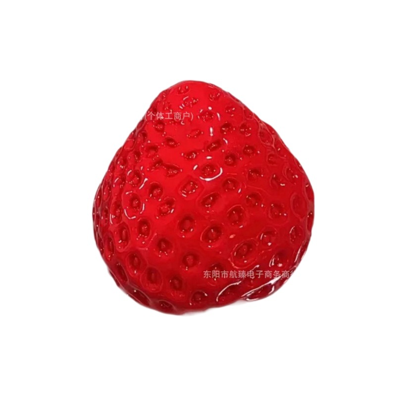 Wholesale of popular solid strawberry toys with a large snow top on Xiaohongshu, which are soft and musky and have a silicone-like feel to relieve stress and release Item Picture