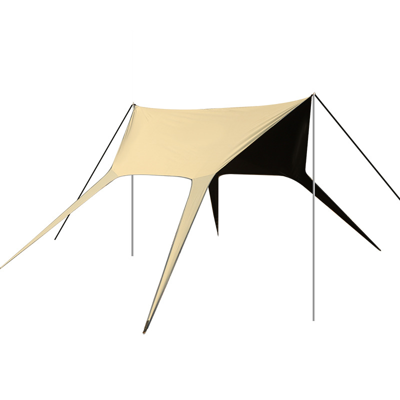 Beige dovetail canopy tent accessories, outdoor camping inflatable tent canopy set Item Picture
