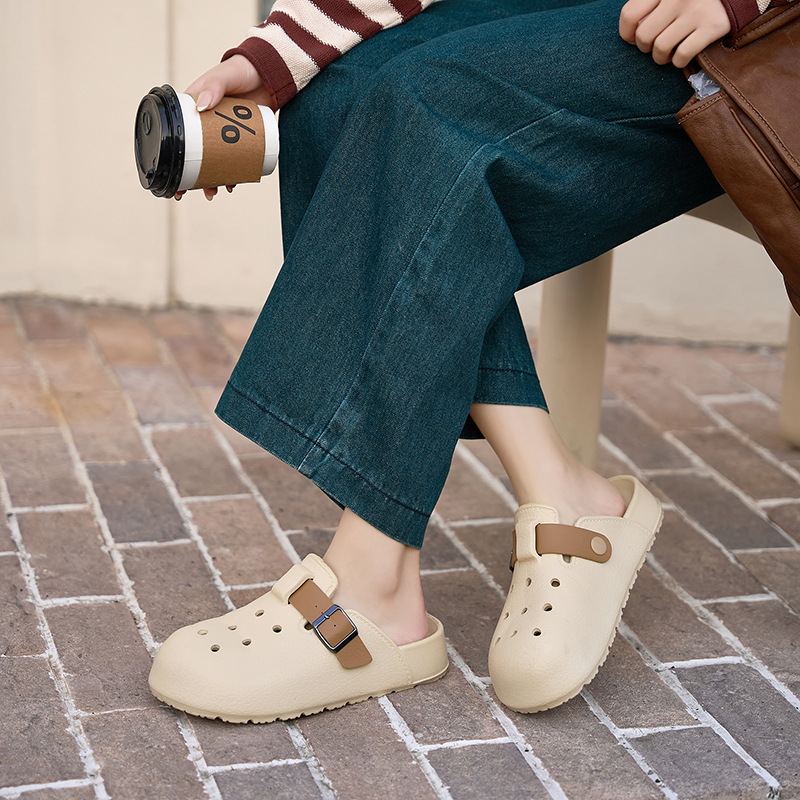 Boken Wind Tunnel Shoes Women's 2025 Summer New Style, thick-soled anti-slip, comfortable to wear outside with a snug feel, home outerwear, flip-flops Specification image