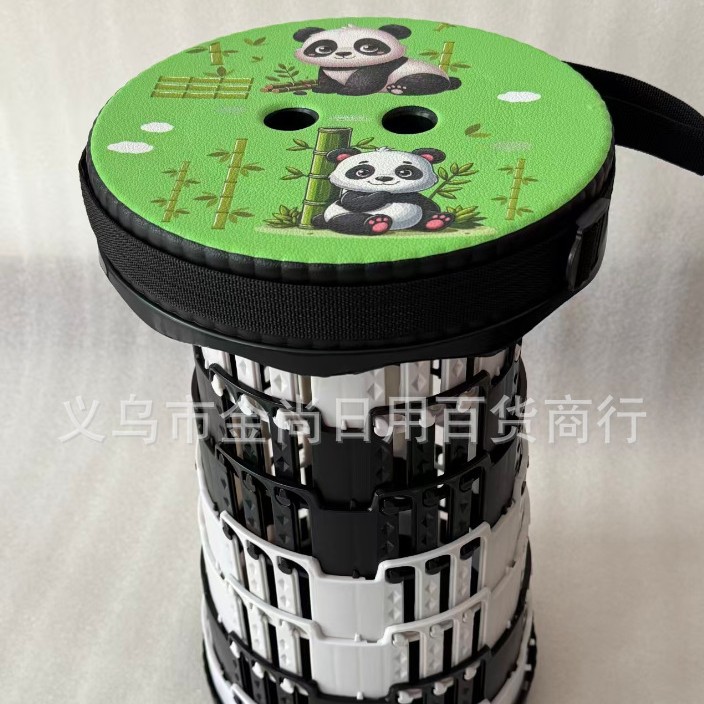 High appearance level 12-pattern folding stool, outdoor folding stool, internet-famous portable, easy to store, adjustable stool details Picture