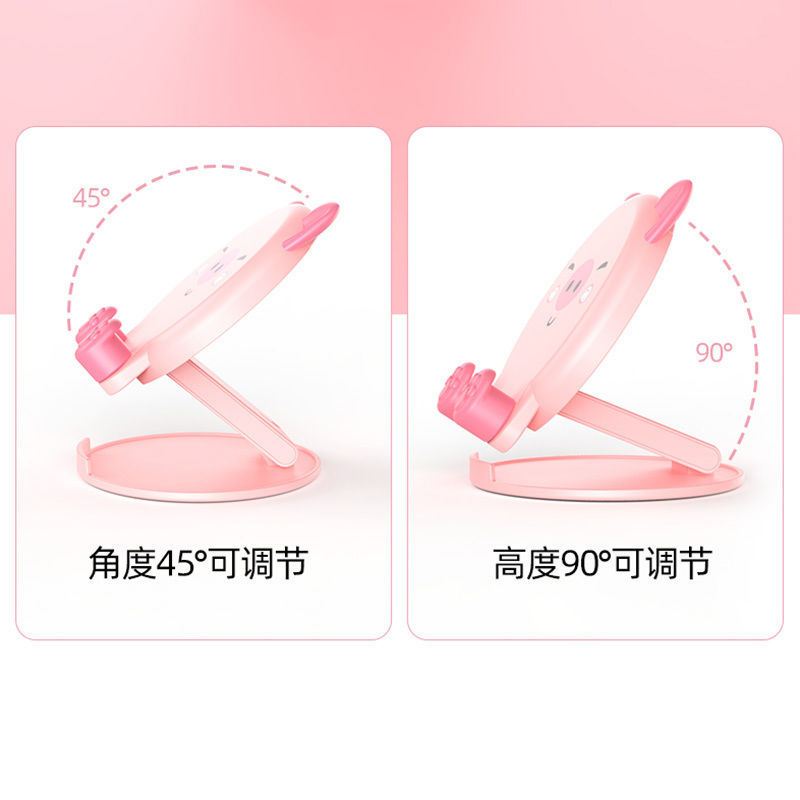Cross-border cartoon mobile phone stand desktop creative lift-up, foldable and deformable live streaming portable lazy person tablet stand wholesale Specification image