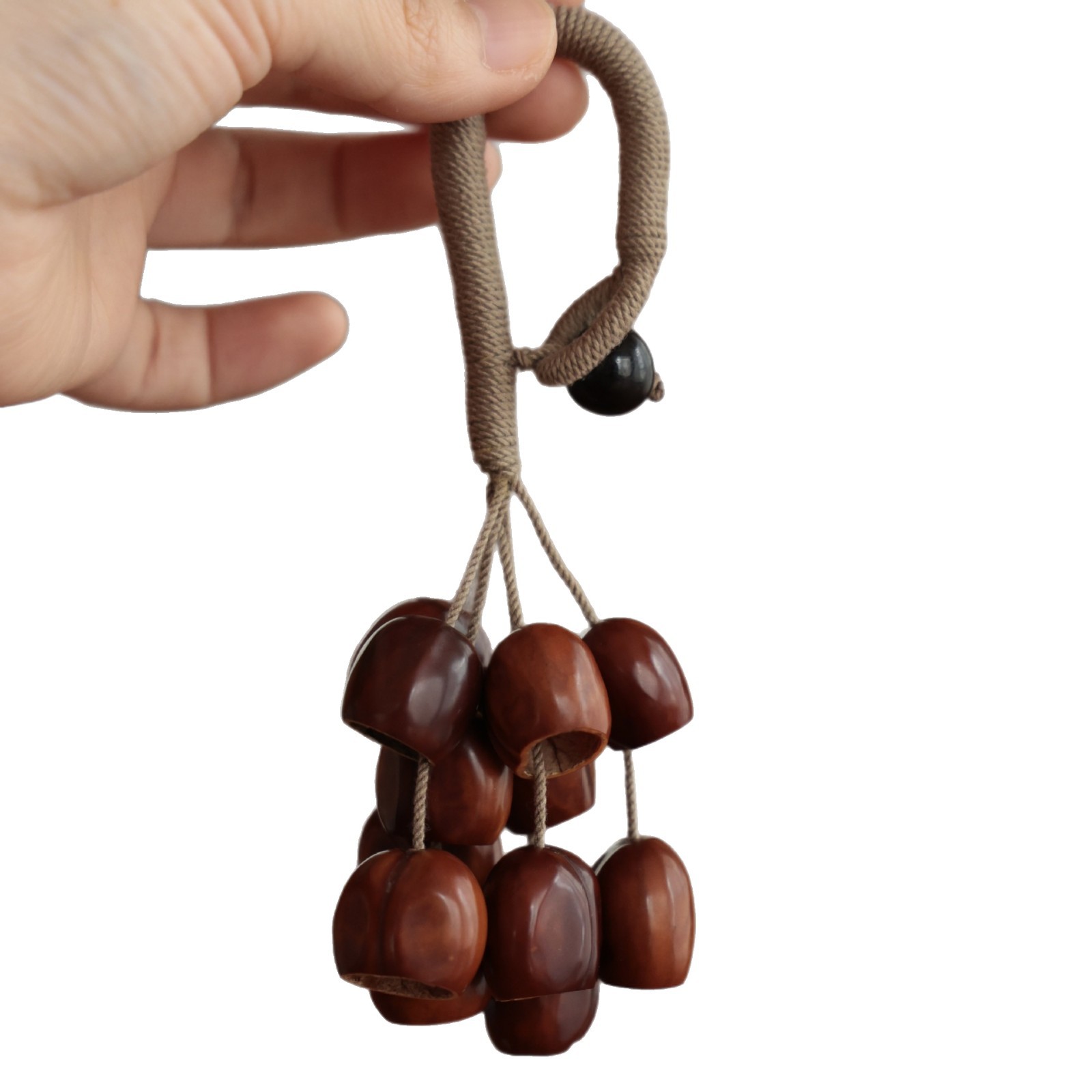 Fruit shell bell sound beam wind chime fruit hand bell string accompaniment meditation sound therapy instrument hand bell ethnic style manufacturer Item Picture