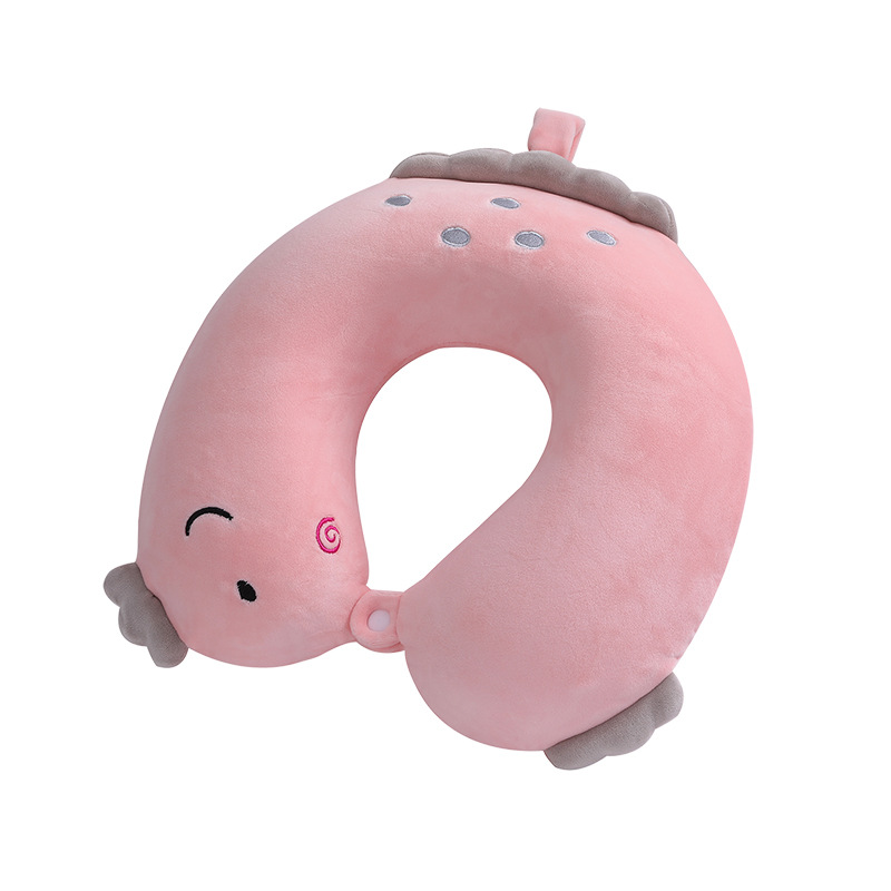 Cute cartoon dinosaur U-shaped pillow, student midday rest neck protection pillow, office travel memory foam U-shaped pillow, cervical vertebrae Item Picture
