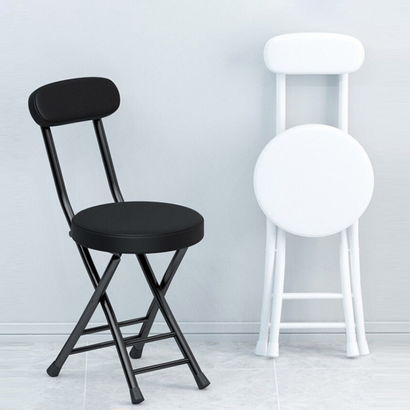 Folding chairs, stools, household chairs, dining tables, stools, high stools, small round stools, stools with backrests, simple and portable