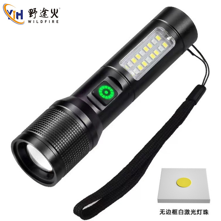 New built-in high-brightness outdoor powerful flashlight, ultra-bright portable long-lasting battery type-c rechargeable aluminum alloy flashlight Application Scenario