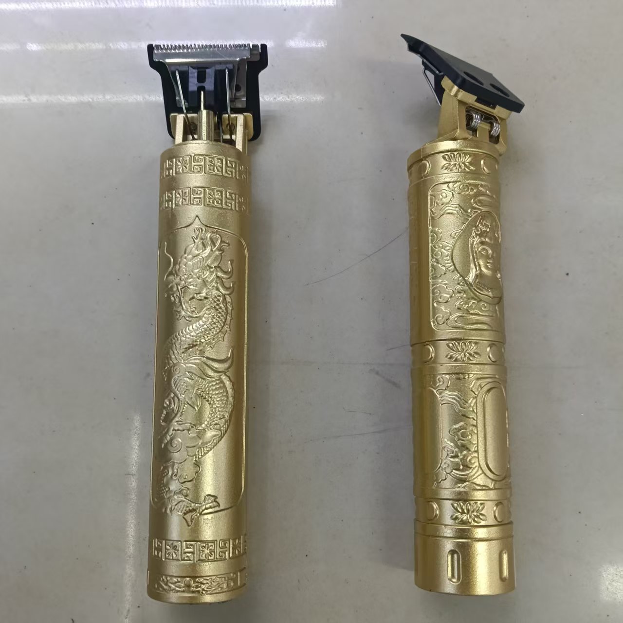 金色龙凤浮雕电动理发器充电式油头雕刻推子男士剃头刀家用专业电