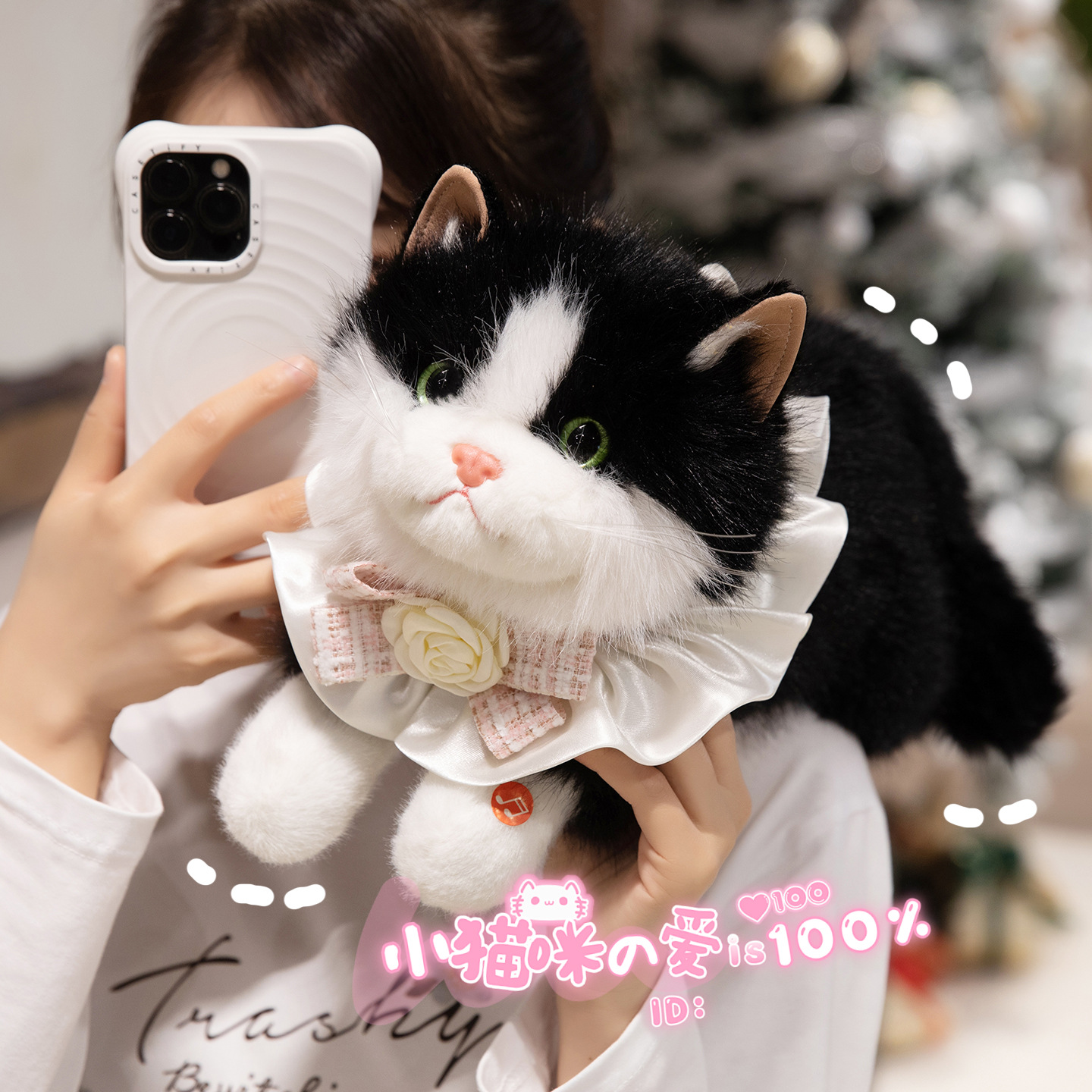 仿真布偶猫公仔猫咪玩偶毛绒玩具会叫可爱宠物小猫布娃娃女生礼物