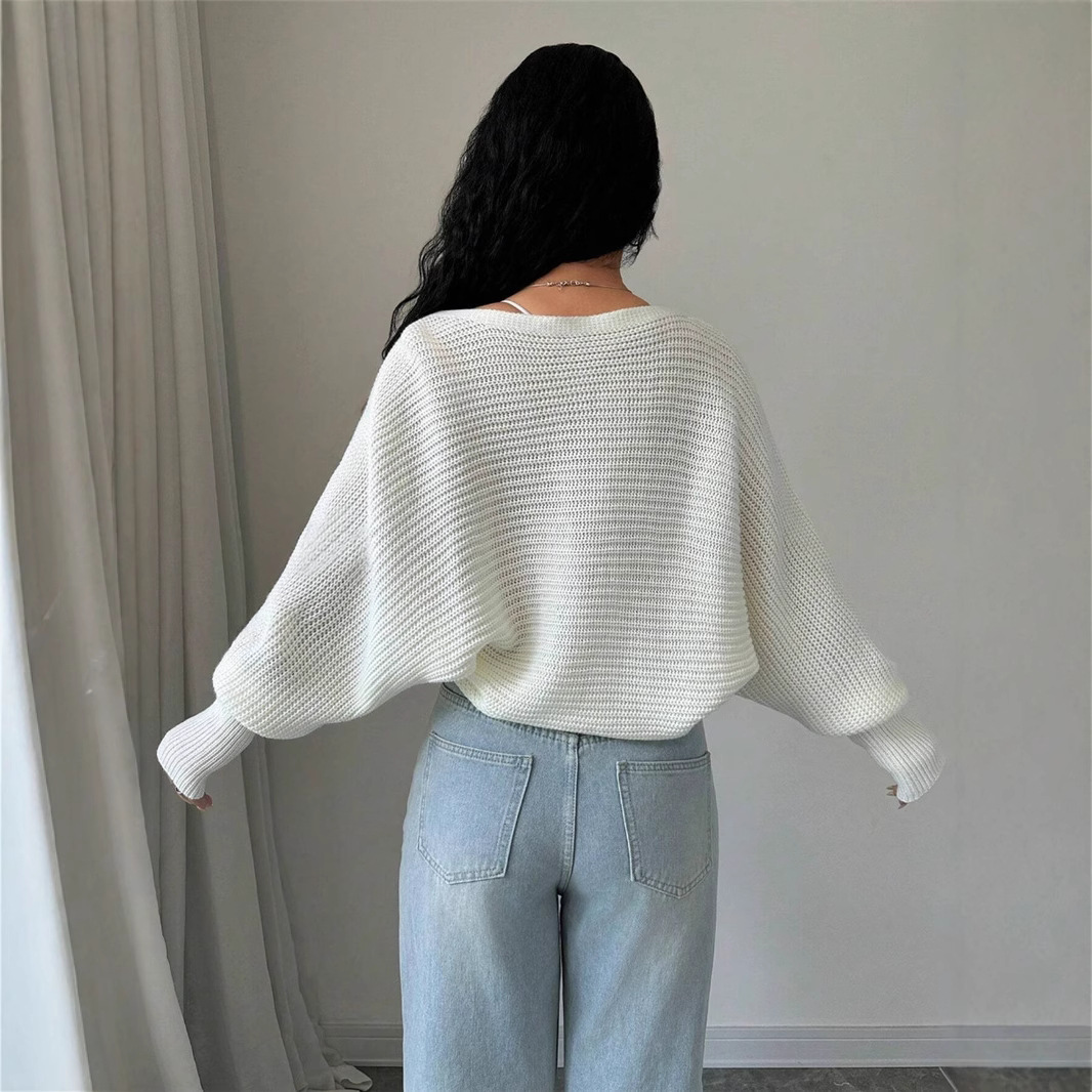A loose and versatile knitted cardigan, short sweater and shawl coat for cross-border Amazon from Europe and America in 2025 details Picture