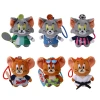 Authentic Tom and Jerry Sports series plush pendants, Tom Cat basketball doll, Jerry Mouse surfing doll pendants Item Picture