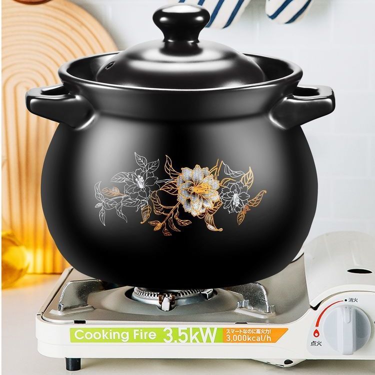 砂锅炖锅耐高温养生炖汤煲陶瓷沙锅煲汤煮粥家用明火石锅