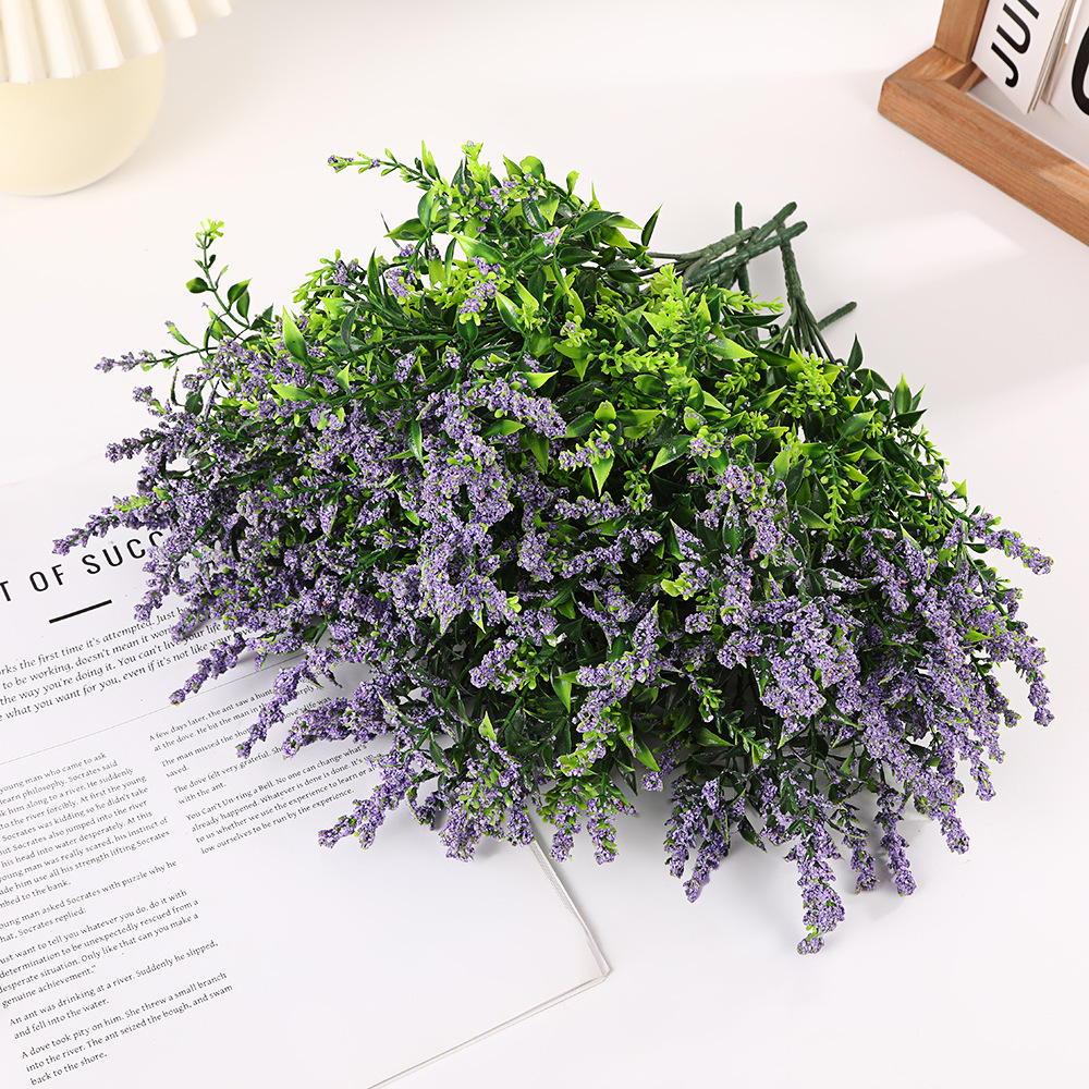 仿真花DIY发饰配件/假花/5朵塑膠花/仿真花/假花批发细节图