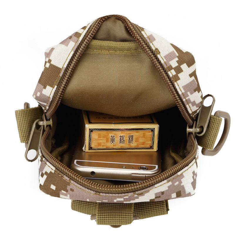 Camouflage backpack, light and casual single-shoulder bag, men's outdoor tactical crossbody bag, hiking and cycling small cross bag Item Picture