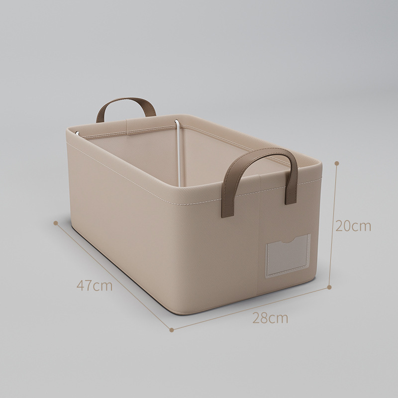 Clothing storage box, Huada tweed fabric, steel frame storage basket, foldable storage box, drawer-type storage basket Application Scenario