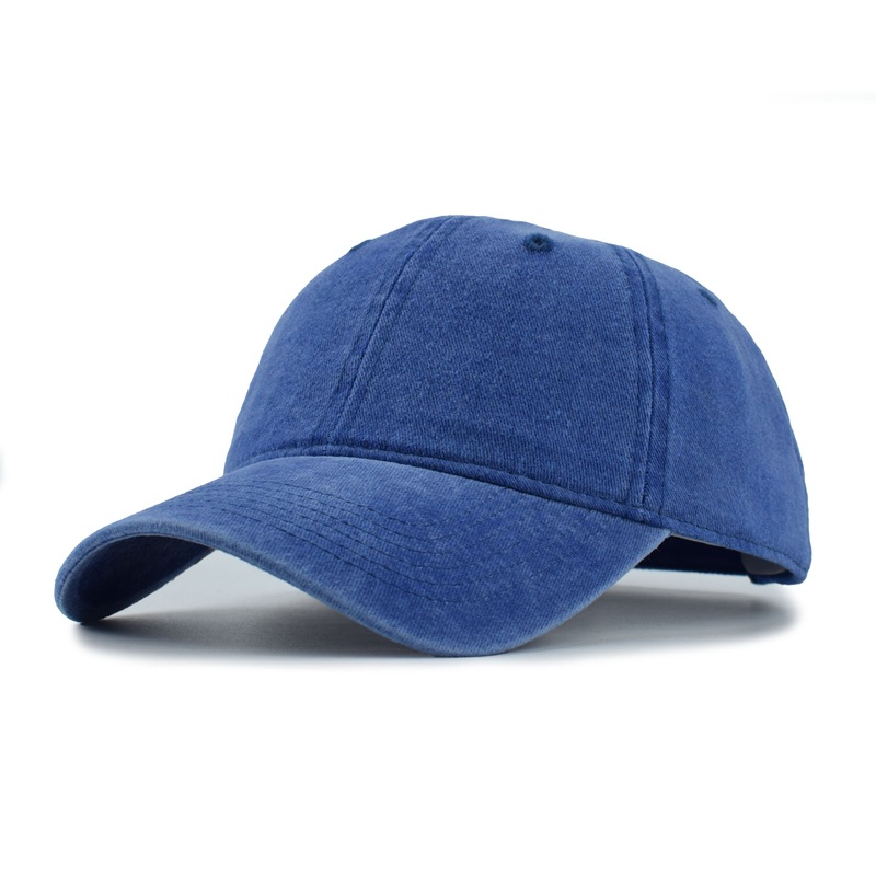Washed baseball caps for women in spring and summer, Korean retro curved brim baseball caps, plain solid color couple outdoor caps factory wholesale Item Picture