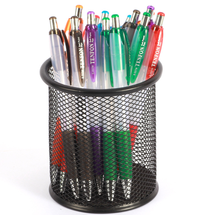 Transparent white rod ballpoint pen electroplated promotional gift Ballpoint pen 557W plastic press ballpoint pen Specification drawing