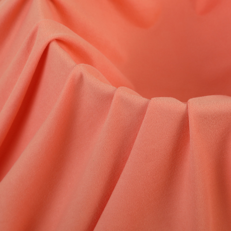 170g针织里布涤氨牛奶丝单面弹力布时尚T恤家居服休闲服面料，牛奶丝拉架单磨细节图