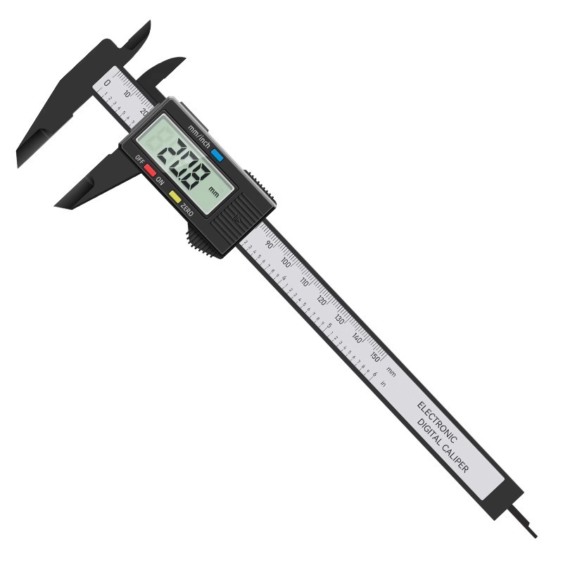 Ruler, electronic stationery, jewelry, small vernier caliper, household measuring gauge, caliper display, digital card, oil, plastic Item Picture