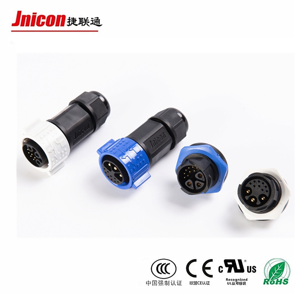 Waterproof connector M25 waterproof plug bendthrough waterproof socket 2+20 pin 22-core 90-degree plug Application Scenario