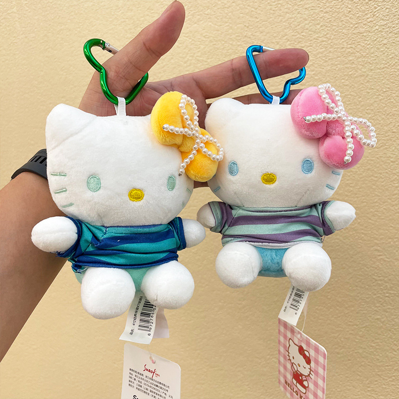 hellokitty small pendant, officially authorized KT Cat kitty plush pendant, bag pendant, keychain doll details Picture