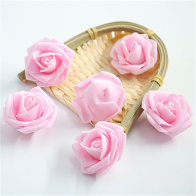 4.5-5cmPE玫瑰花朵DIY花朵仿真泡沫手工装饰花环花假花婚庆饰品