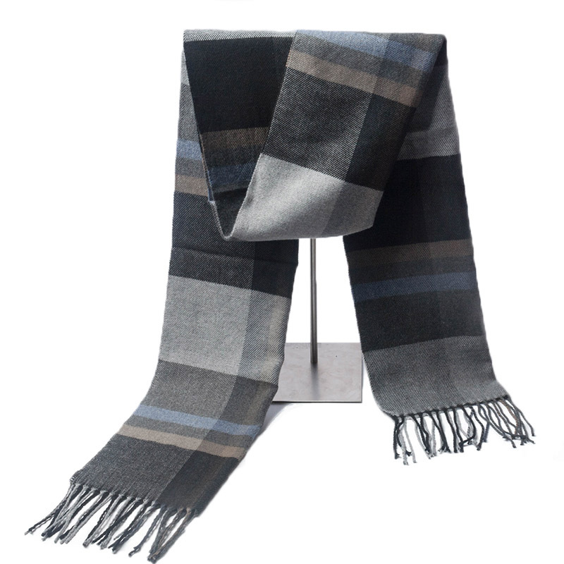 One-piece consignment of new winter cashmere scarves, men's scarves, men's scarves, women's scarves, imitation cashmere scarves, thick British checkered ones, wholesale from street stalls details Picture