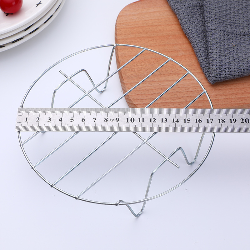 18# Right-angle pot rack, low-legged steaming rack, four-corner heat insulation rack, round steaming pad, steaming rack, kitchenware Item Picture