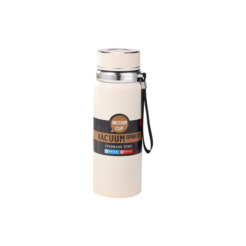 Cross-border 316 stainless steel insulated cup, business large-capacity outdoor portable hanging strap pot, sun pot wholesale logo Item Picture
