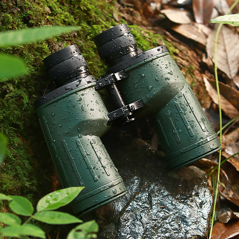 Habo 10X50 Outdoor Binoculars Metal Body Low-Light Night Vision Coordinate Distance Measuring Telescope details Picture